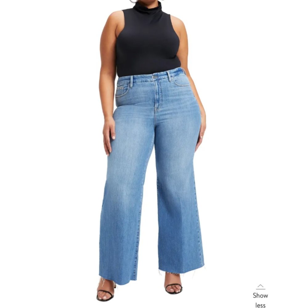 GOOD AMERICAN GOOD WAIST PALAZZO SIZE 16